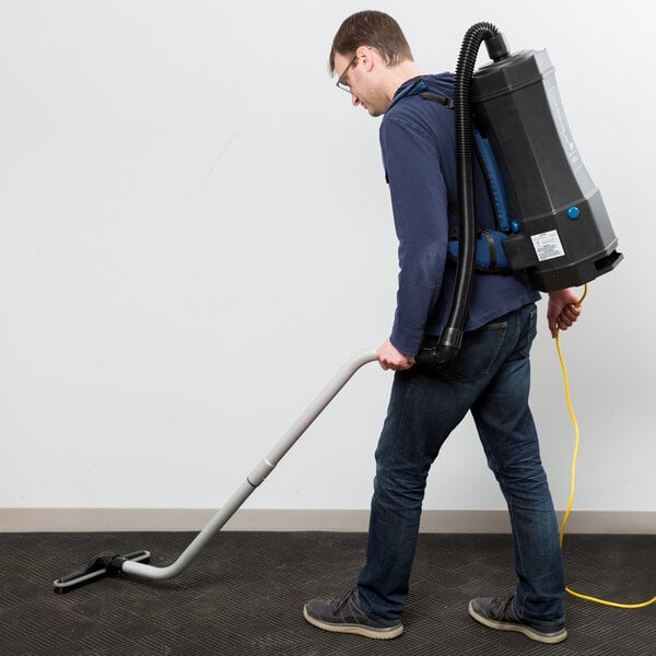 Lavex Backpack Vacuum Cleaner With Hepa, Backpack Vacuum For Hardwood Floors