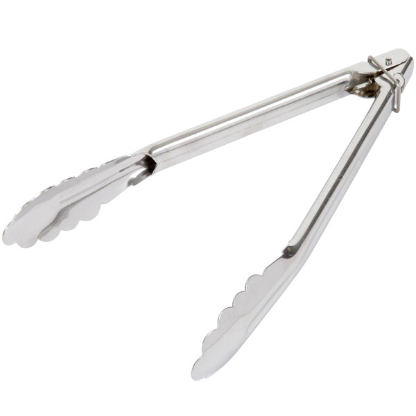 12-Inch Stainless Steel Utility Tong Heavy Duty Kitchen Serving Tong by Tezz