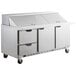 Beverage-Air SPED72HC-30M-2 72" 2 Door 2 Drawer Mega Top Refrigerated Sandwich Prep Table Main Thumbnail 2