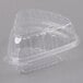 Dart Clearseal 5" Hinged Clear Slice Container - 125/Pack Main Thumbnail 2