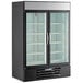 Beverage-Air MMR49HC-1-B MarketMax 52" Black Refrigerated Glass Door Merchandiser with LED Lighting Main Thumbnail 2