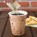 Choice 8 oz. Café Print Poly Paper Hot Cup - 50/Pack Main Thumbnail 1