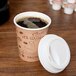 Choice 8 oz. Café Print Poly Paper Hot Cup - 50/Pack Main Thumbnail 5