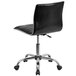 Flash Furniture DS-512B-BK-GG Mid-Back Designer Ribbed Black Leather Office Chair / Task Chair Main Thumbnail 3