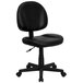 Flash Furniture BT-688-BK-GG Mid-Back Black Leather Ergonomic Office Chair / Task Chair Main Thumbnail 1