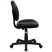 Flash Furniture BT-688-BK-GG Mid-Back Black Leather Ergonomic Office Chair / Task Chair Main Thumbnail 2