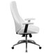 Flash Furniture BT-90068H-WH-GG High-Back White Leather Executive Swivel Office Chair with Padded Chrome Arms Main Thumbnail 2