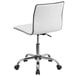 Flash Furniture DS-512B-WH-GG Mid-Back Designer Ribbed White Leather Office Chair / Task Chair Main Thumbnail 3