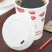 EcoChoice 8 oz. Tall White Compostable Paper Hot Cup Lid - 50/Pack Main Thumbnail 1