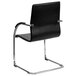 Flash Furniture BT-509-BK-GG Black Vinyl Side Chair with Chrome Sled Base Main Thumbnail 4