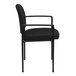 Flash Furniture BT-516-1-BK-GG Black Fabric Stackable Side Chair with Arms Main Thumbnail 2