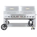 Crown Verity MCB-72RDP Natural Gas 72" Mobile Outdoor Grill with Roll Dome Package Main Thumbnail 1