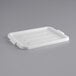 Choice White Polyethylene Plastic Bus Tub / Food Storage Box Lid - 21 1/2" x 15 1/2" Main Thumbnail 2
