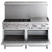 Cooking Performance Group S60-G24-N Natural Gas 6 Burner 60" Range with 24" Griddle and 2 Standard Ovens - 280,000 BTU Main Thumbnail 6