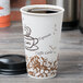 Choice 16 oz. Double Wall Bean Print Paper Hot Cup - 500/Case Main Thumbnail 1