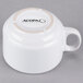 Acopa 7 oz. Bright White Rolled Edge Stackable Stoneware Cup - 36/Case Main Thumbnail 4