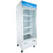 Avantco GDC-24F-HC 31 1/8" White Swing Glass Door Merchandiser Freezer with LED Lighting Main Thumbnail 1