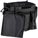 ServIt Heavy-Duty Insulated Black Nylon Soft-Sided Food Delivery Bag, 13" x 13" x 15 1/2" Main Thumbnail 4