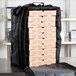 ServIt Insulated Pizza Delivery Bag, Black Soft-Sided Heavy-Duty Nylon, 16" x 16" x 26" - Holds (10-13) 12" or 14" Pizza Boxes Main Thumbnail 1