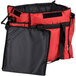 ServIt Heavy-Duty Insulated Red Nylon Soft-Sided Food Delivery Bag, 13" x 13" x 15 1/2" Main Thumbnail 4