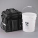 ServIt Heavy-Duty Insulated Food Delivery Bag with Cambro 22 Qt. Container & Lid and Microcore 40 oz. Hot / Cold Pack Main Thumbnail 2