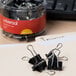 Universal UNV11140 3/8" Capacity Black Small Binder Clip - 40/Box Main Thumbnail 1