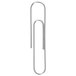 Universal UNV72210 Silver Smooth Finish #1 Standard Paper Clip - 1000/Pack Main Thumbnail 2