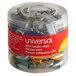 Universal UNV31027 1/4" Capacity Assorted Color Mini Binder Clips   - 60/Box Main Thumbnail 1
