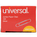 Universal UNV72220BX Silver Smooth Finish Jumbo Paper Clip - 100/Box Main Thumbnail 5