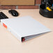 Universal UNV30712 Comfort Grip Deluxe Plus White Binder with 1" Slant Rings Main Thumbnail 1