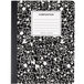 Universal UNV20930 9 3/4" x 7 1/2" Black Wide Ruled Composition Notebook - 100 Sheets Main Thumbnail 2