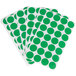 Universal UNV40115 3/4" Round Green Color Coding Labels - 1008/Pack Main Thumbnail 4