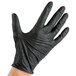 Lavex Industrial Nitrile 5 Mil Thick Powder-Free Textured Gloves - Medium Main Thumbnail 2