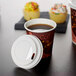 Choice 4 oz. White Hot Paper Cup Travel Lid - 100/Pack Main Thumbnail 1