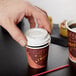 Choice 4 oz. White Hot Paper Cup Travel Lid - 100/Pack Main Thumbnail 5