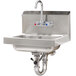 Advance Tabco 7-PS-50 Hand Sink with Splash Mount Faucet and Lever Operated Drain - 17 1/4" x 15 1/4" Main Thumbnail 1