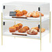 Cal-Mil 3706-1813-46 Mid-Century 19 1/2" x 13 1/2" x 18" Pastry Case with Brass Frame Main Thumbnail 1