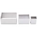 Ateco 5258 3-Piece Stainless Steel Rectangular Cutter Set Main Thumbnail 2