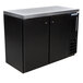 Beverage-Air BB48HC-1-B-27 48" Black Counter Height Solid Door Back Bar Refrigerator Main Thumbnail 1