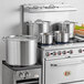 Vigor 32 Qt. Heavy-Duty Stainless Steel Aluminum-Clad Stock Pot with Cover Main Thumbnail 5