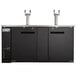 Avantco UDD-3-HC Black Kegerator / Beer Dispenser with (2) 2 Tap Towers - (3) 1/2 Keg Capacity Main Thumbnail 5