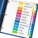 Avery 11196 Ready Index 12-Tab Multi-Color Table of Contents Divider Set - 6/Pack Main Thumbnail 3