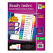 Avery 11196 Ready Index 12-Tab Multi-Color Table of Contents Divider Set - 6/Pack Main Thumbnail 1