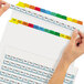 Avery 11405 Index Maker 12-Tab Multi-Color Divider Set with Clear Label Strip - 5/Pack Main Thumbnail 2