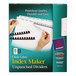 Avery 11432 Index Maker 8-Tab Unpunched Divider Set with Clear Label Strips - 5/Pack Main Thumbnail 1