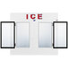 Leer 100AG 94" Indoor Auto Defrost Ice Merchandiser with Straight Front and Glass Doors Main Thumbnail 3