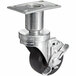 3" Adjustable Height Swivel Plate Caster with Brake Main Thumbnail 1