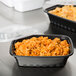 Choice 12 oz. Black 6" x 4 3/4" x 1 3/4" Rectangular Microwavable Heavyweight Container with Lid - 10/Pack Main Thumbnail 5