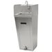 Advance Tabco 7-PS-96 Hands Free Hand Sink with Pedestal Base and Side Splashes Main Thumbnail 1