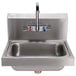 Advance Tabco 7-PS-60 Hand Sink with Splash Mount Faucet - 17 1/4" x 15 1/4" Main Thumbnail 2